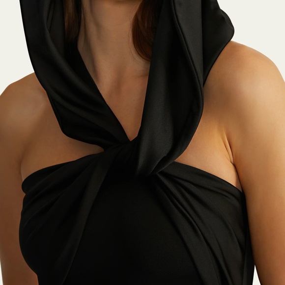 Olive Hooded Gown - Picture 2 of 6